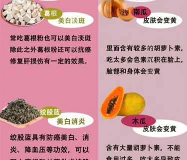 吃什么食物可以美白