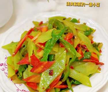清炒莴笋叶的做法