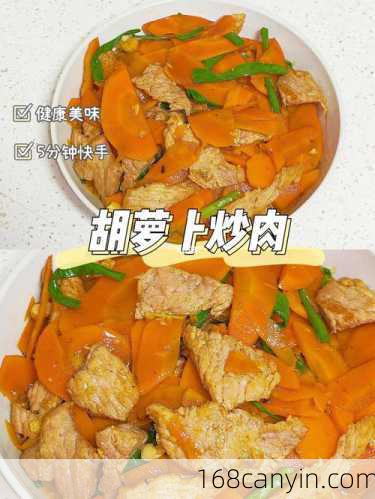 胡萝卜片炒肉_胡萝卜片炒肉的做法大全家常
