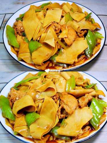 豆腐皮炒肉_豆腐皮炒肉的做法