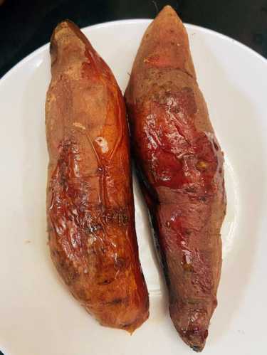 微波烤红薯的做法