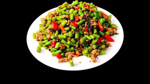 豆角橄榄菜的做法