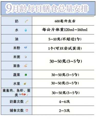 九个月宝宝食谱