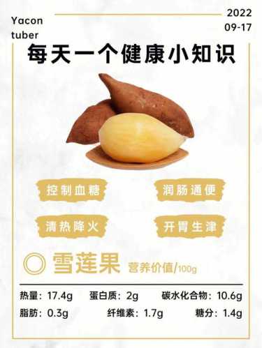 雪莲果的营养价值