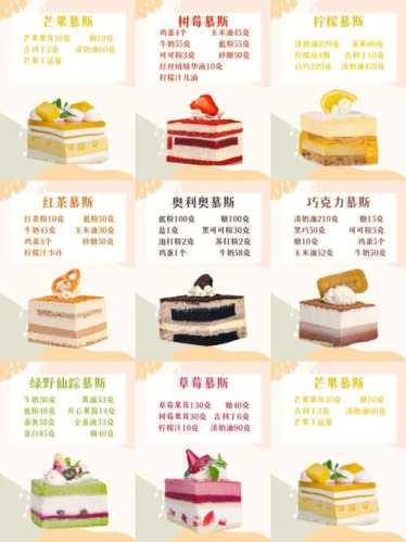 烤箱蛋糕的做法大全