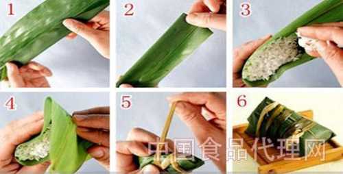 粽子的包法步骤_四角粽子的包法步骤