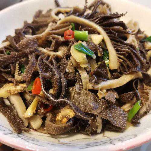 尖椒牛百叶的做法