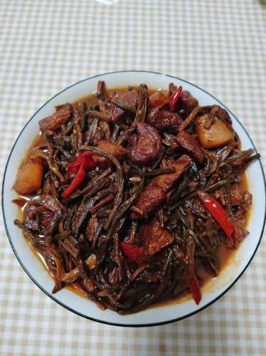 干豆角烧肉_干豆角烧肉的做法